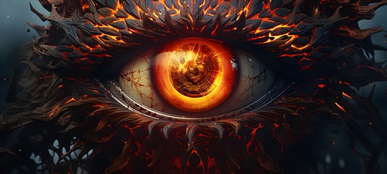 realistic photo of a glossy ifrit,generative AI