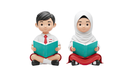 Children Reading Books