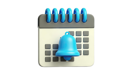 3D Calendar Notification Icon