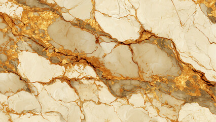 Naklejka premium Beautiful beige marble texture with gold veins for design and decoration elegant natural stone pattern
