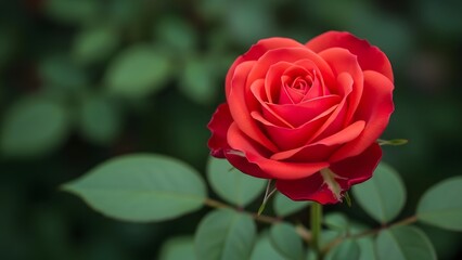 Naklejka premium Valentine's day rose a symbol of love and romance on february's special day