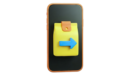 Mobile App Food Delivery Icon