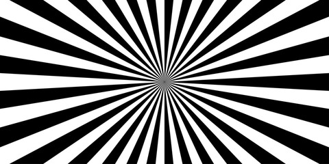 Vector sunray stripe background. Light sunburst glowing background. Sunburst pattern summer social banner. vector illustration pattern beam rays. Spiral radial striped backdrop design.