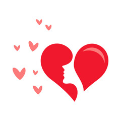 Happy valentine's day love icon