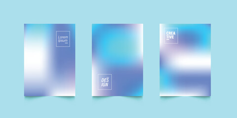 Set of gradient backgrounds with grainy texture. For covers, wallpapers, branding, business cards, social media and other projects. 