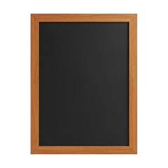 Wooden-framed chalkboard isolated on transparent background