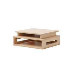 Modern wooden coffee table with storage