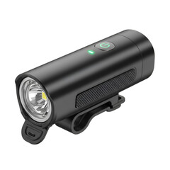 Rechargeable led bicycle light with green indicator