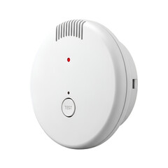 Smoke detector with test button and red indicator light
