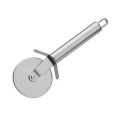 Stainless steel pizza cutter with long handle