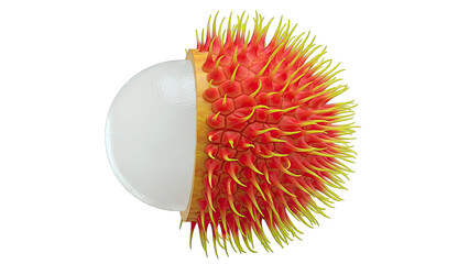 Microscopic view of a virus particle