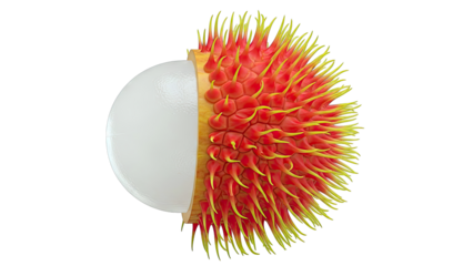 Microscopic view of a virus particle