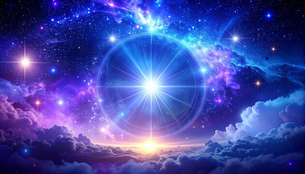 占いチャンネル向け神秘的な星空背景素材