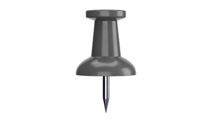 Single Gray Push Pin