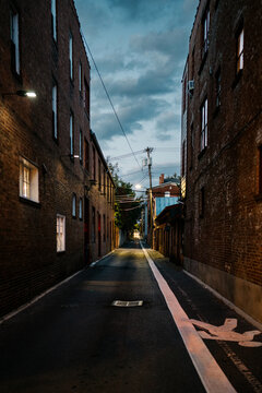 Dusk Alley In Frederick