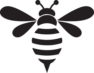 A cute happy cartoon bumblebee character with a sweet smile flying near honey and a flower in this yellow and black insect vector illustration isolated on a white background