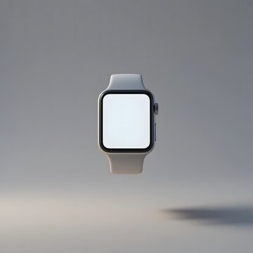 Modern minimalist smartwatch with a blank screen mockup for your custom interface design. apple watch mockup