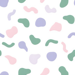 Abstract Organic Blobs Seamless Pattern