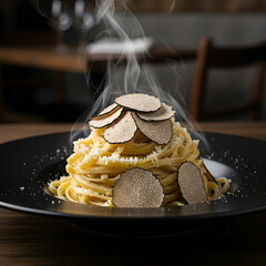 Gourmet Truffle Pasta Plating
