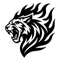 Obraz premium Flame Tiger Crest