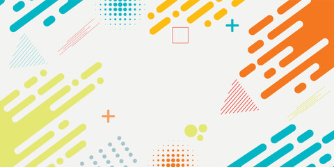 Abstract pop art color paint splash pattern background. Memphis geometry background.eps10