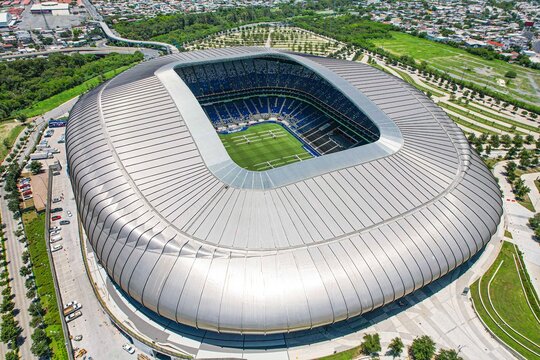 2026 FIFA World Cup Stadium, Monterrey Stadium, Aerial view  BBVA Stadium, home of Club de F&uacute;tbol Monterrey Mexican First Divisio  or Rayados de Monterrey, in Guadalupe, Nuevo Leon Mexico