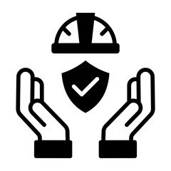 Obraz premium Safety Icon Mixed Style Vector Illustration