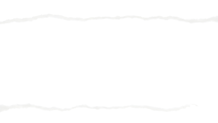 Abstract horizontal torn paper texture design element for border and frame graphics isolated PNG with Transparent Background