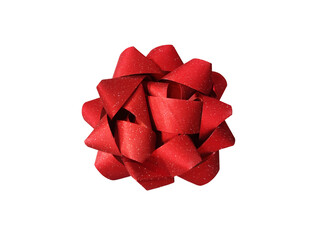 Red ribbon for gift wrapping, suitable for weddings, birthdays, anniversaries, and other special occasions, PNG transparent.