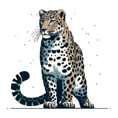 premium vector of Amur Leopard