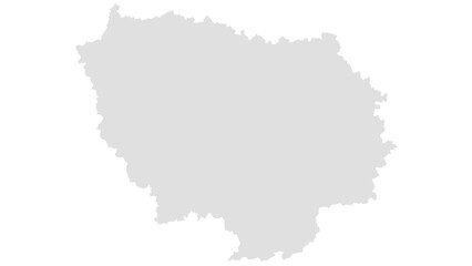 map of Ile de France region