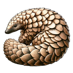  vector illustration of Pangolin