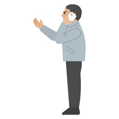 A dissapointed customer is complaining a company on the phone.