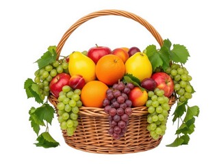Basket of assorted fresh fruits