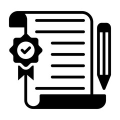 Terms And Conditions Icon Mixed Style Vector Illustration