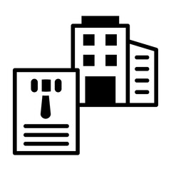 Corporate Law Icon Mixed Style Vector Illustration