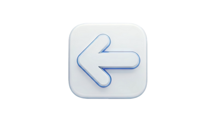 3D Left Arrow Icon