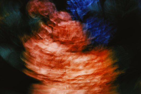 Vivid abstract colors blend in a dynamic display of movement