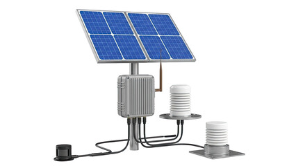 Solar-Powered Weather Station with Sensors