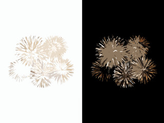 A split composition depicting fluffy dandelions in light and dark contrast