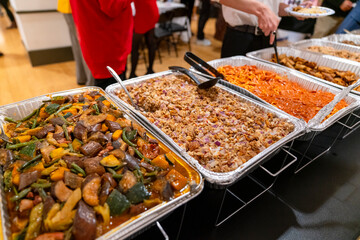 meal catering food trays