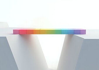 Rainbow Bridge Over a Chasm