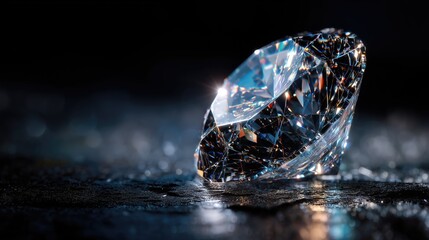 Achieve growth and success in business with a brilliant diamond symbolizing ultimate luxury, ambition, and career development.