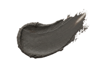 Cosmetic Mud Mask Swatch - Skincare Texture on White Background