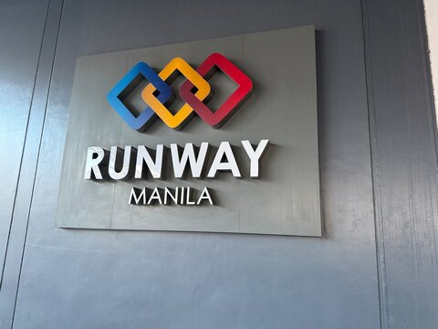 December 2025: Manila, Philippines, Runway Manila Pasay City Airport 