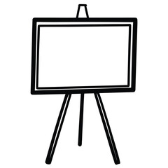 whiteboard vector on white background
