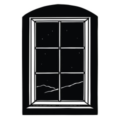 window vector on white background