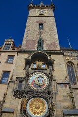 Czech Republic, Prague September 7, 2025, Old Town Hall in Prague with the astronomical clock tower