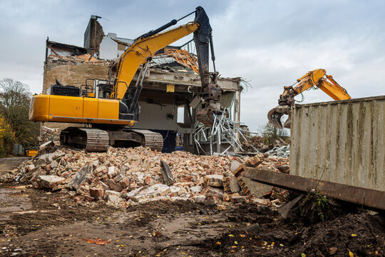 Building that is being demolished