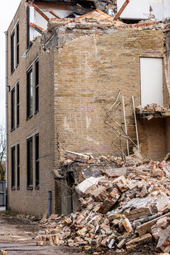 Building that is being demolished